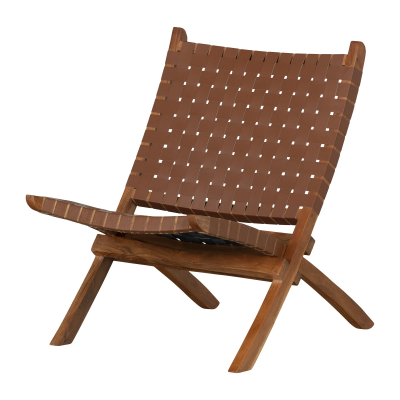 Balka Woven Leather Lounge Chair 100429